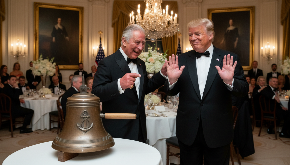 King Charles III jabs Trump, gifts submarine bell at White House dinner