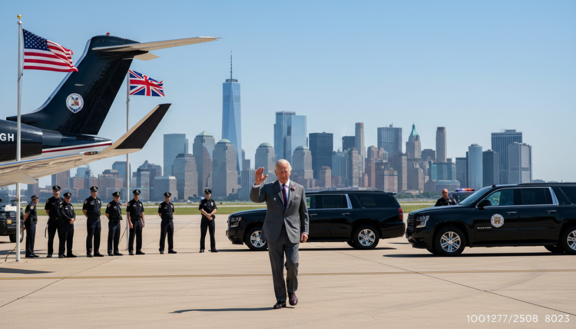 King Charles arrives in New York for 9/11 memorial and community visit