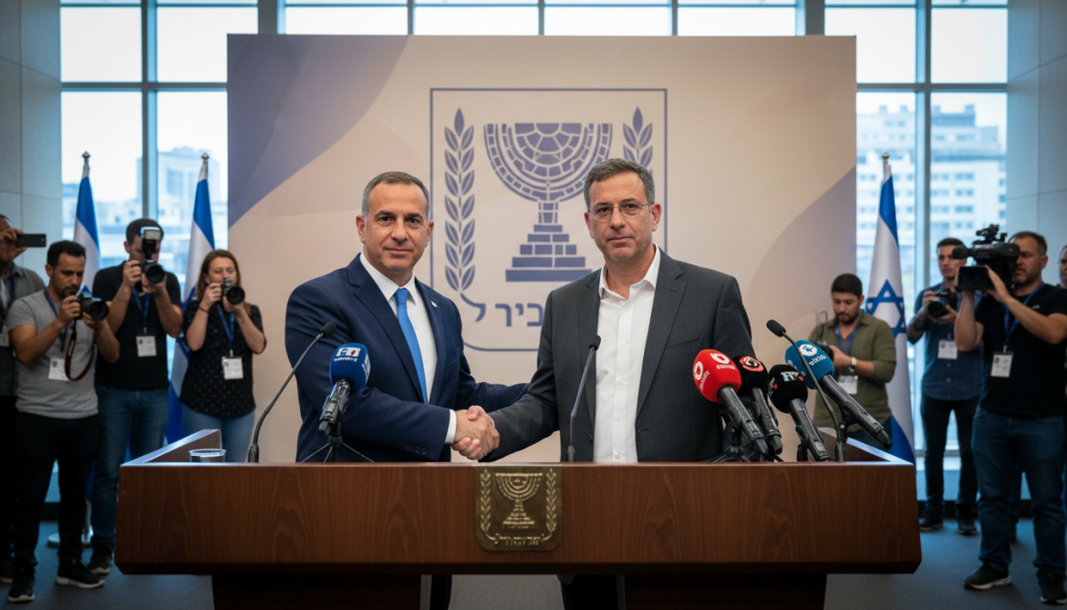 Lapid and Bennett announce joint party to challenge Netanyahu in October