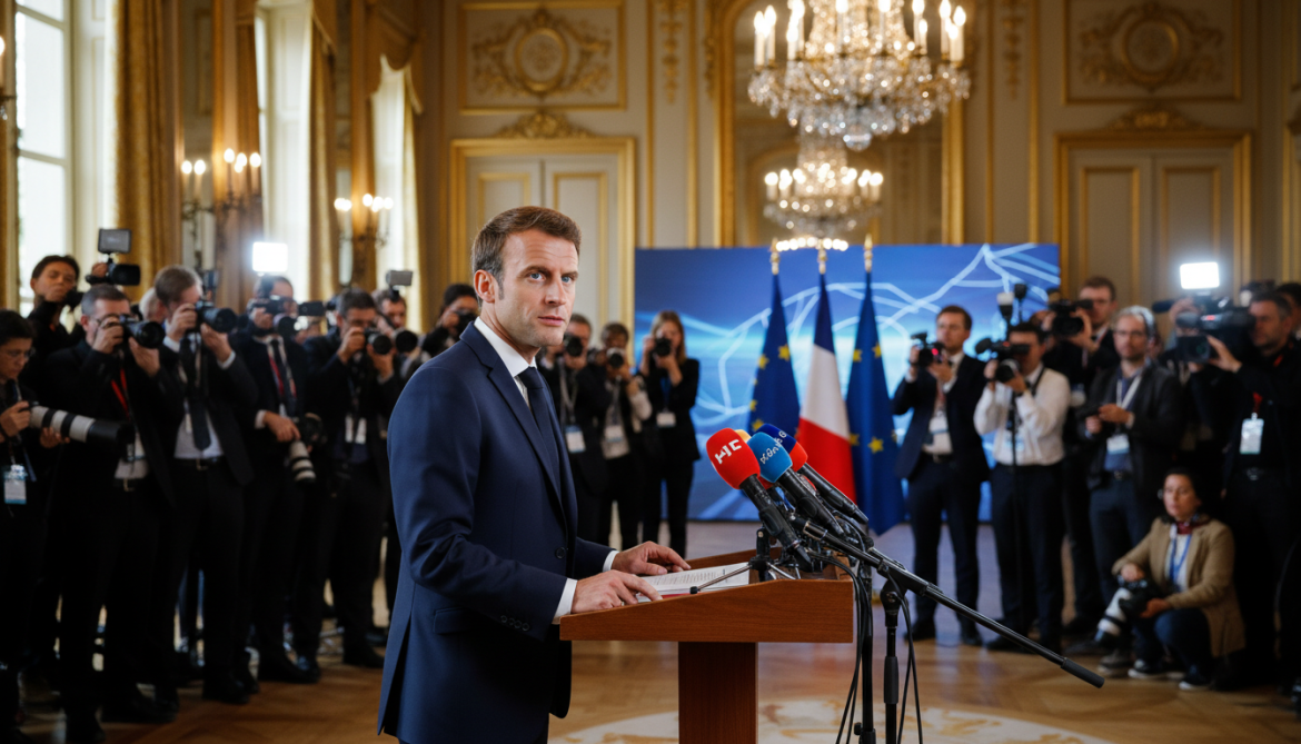 Macron Announces Push to Fully Reopen Strait of Hormuz Within Weeks