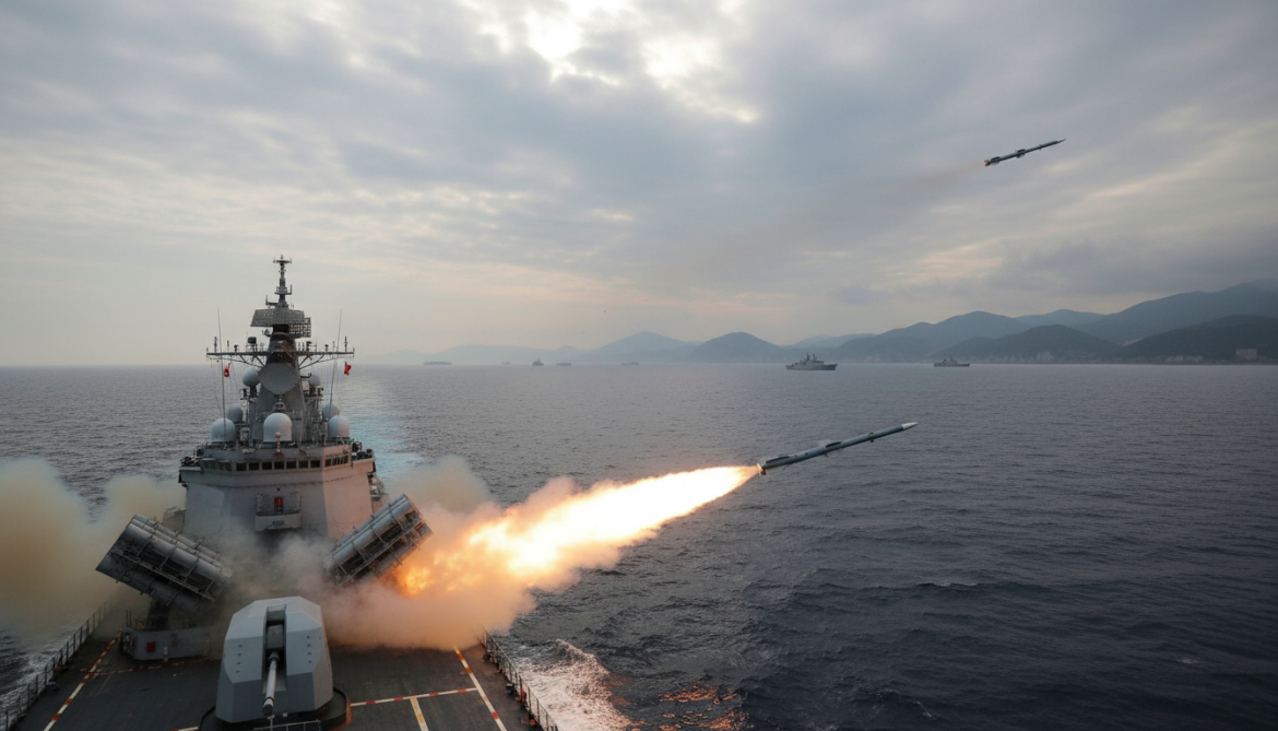 North Korea tests new destroyer, launches cruise and anti-ship missiles