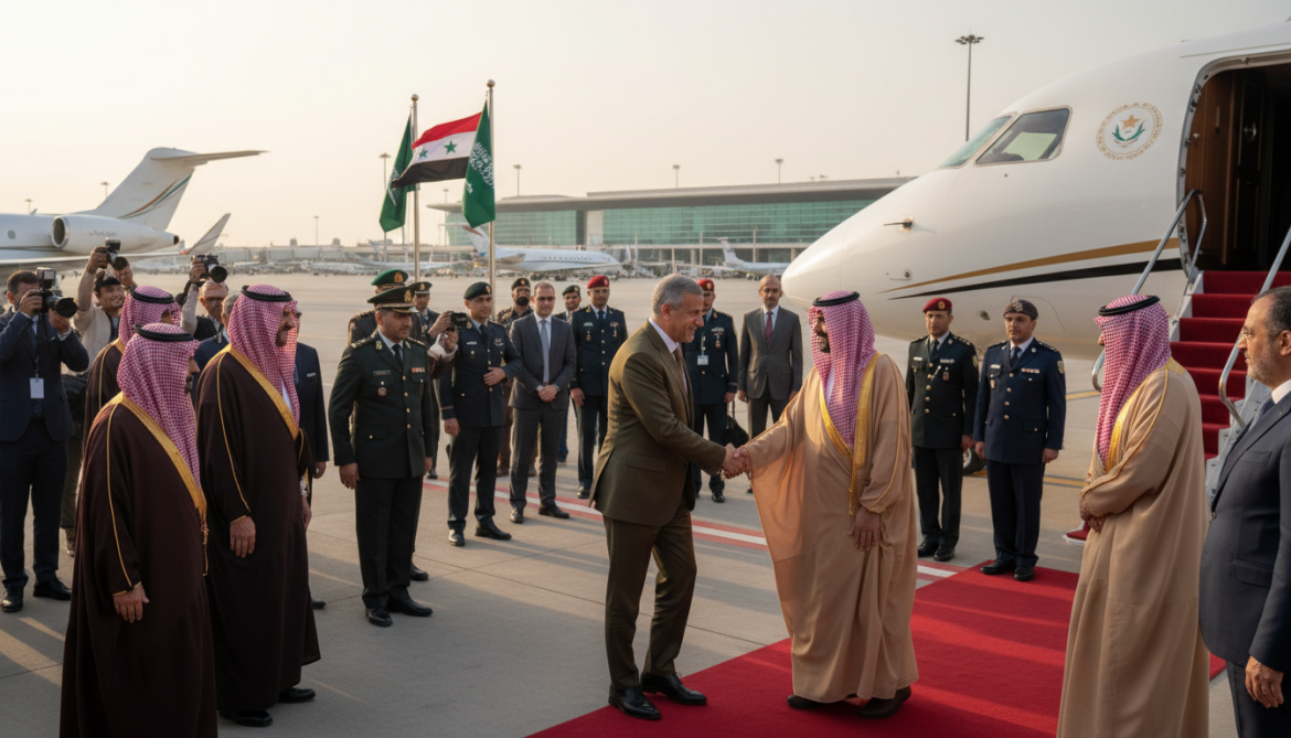 Syrian President Ahmed Al-Shar arrives in Jeddah to meet Mohammed bin Salman