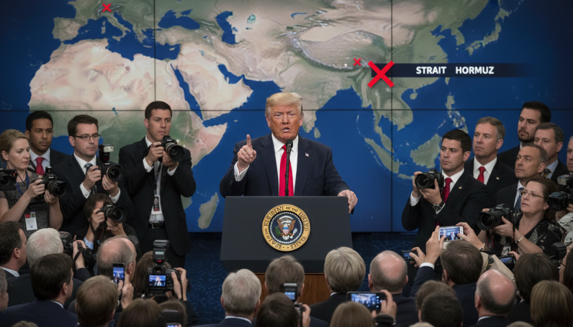 Trump announces Iran's nuclear labs destroyed and Strait of Hormuz blockaded