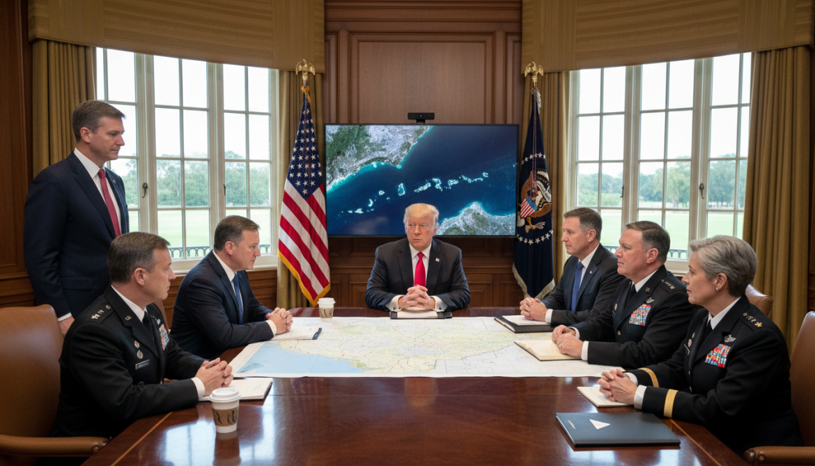 Trump meets national security advisers to consider Iranian Strait of Hormuz proposal