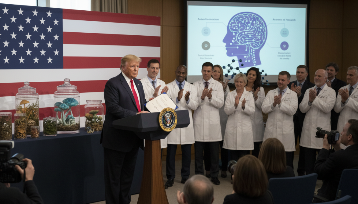 Trump orders FDA to accelerate psychedelic research, promises Strait of Hormuz update