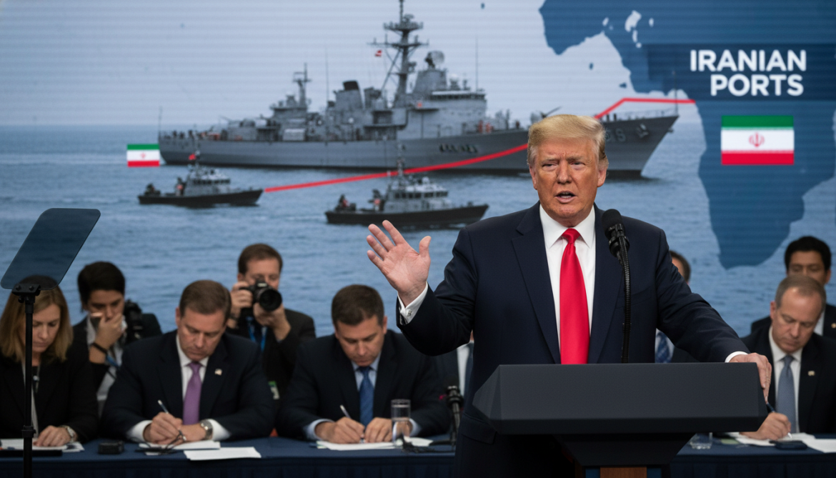 Trump says US Marines detained ship trying to breach Iranian ports blockade