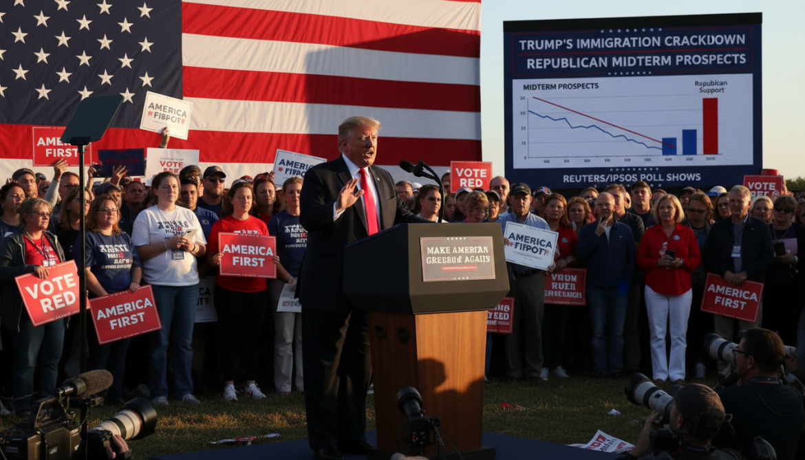 Trump's immigration crackdown weakens Republican midterm prospects Reuters/Ipsos poll shows