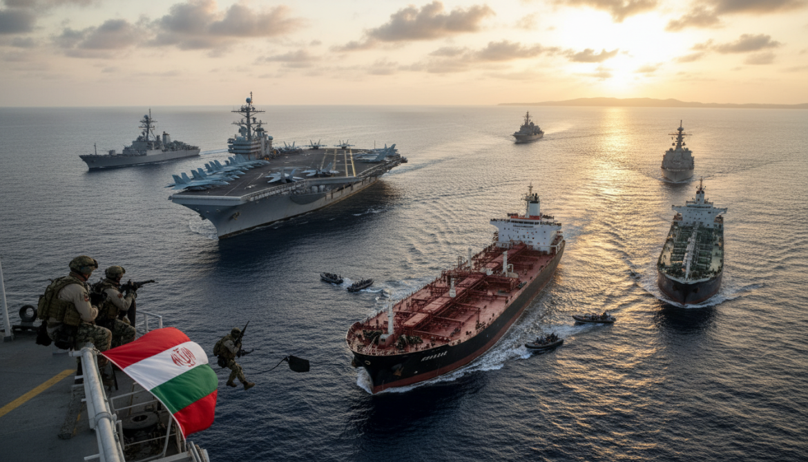 US Navy prepares to intercept Iran-linked tankers and commercial ships