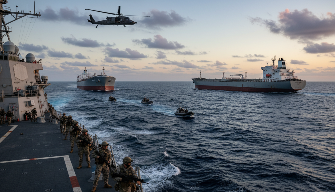 US military prepares to raid Iran-linked oil tankers and seize commercial vessels