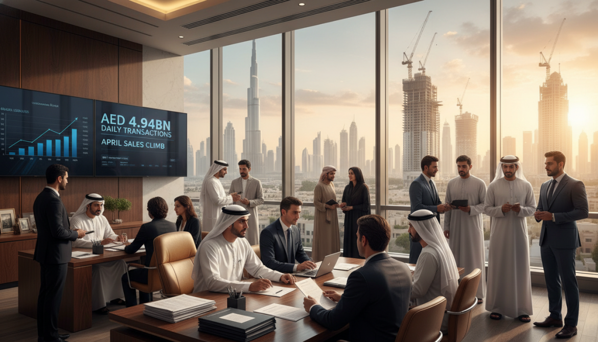 Dubai real estate records AED 4.94bn daily transactions as April sales climb