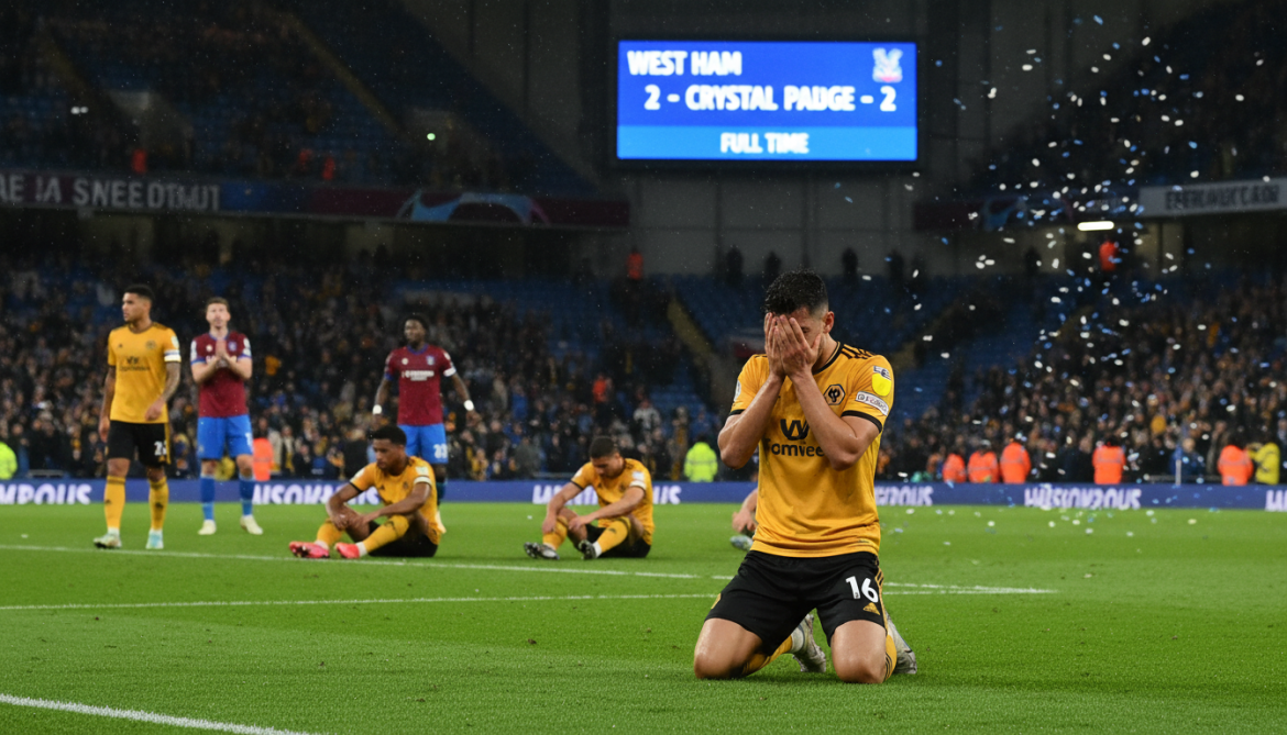 Wolverhampton Wanderers relegated to Championship after West Ham draw with Crystal Palace