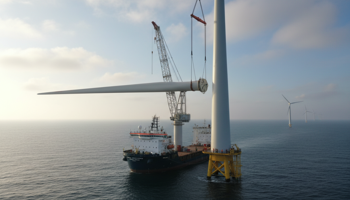 East Anglia 3 installs UK's largest 115m blades on 14MW offshore turbine
