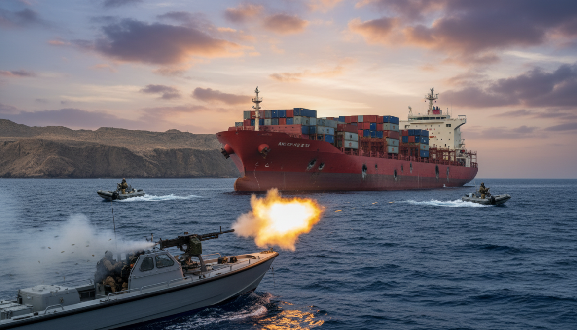 IRGC gunboat fires on container vessel near Oman following US seizure claim