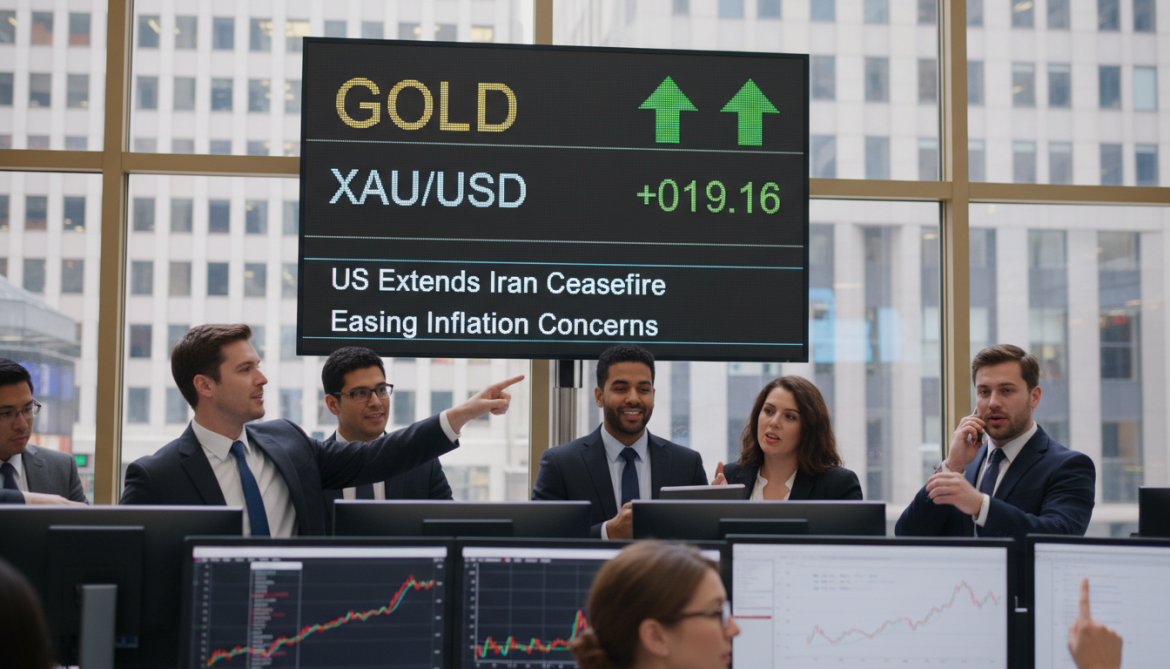 Gold rises after US extends Iran ceasefire, easing inflation concerns