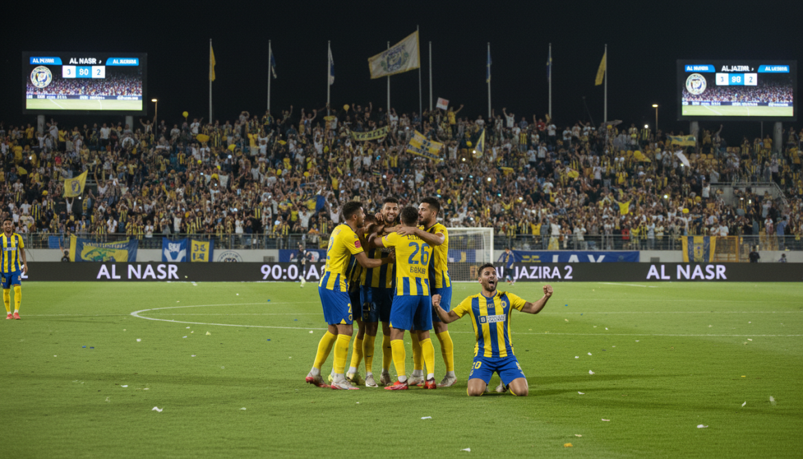 Al Nasr ends home win drought with 3-2 victory over Al Jazira