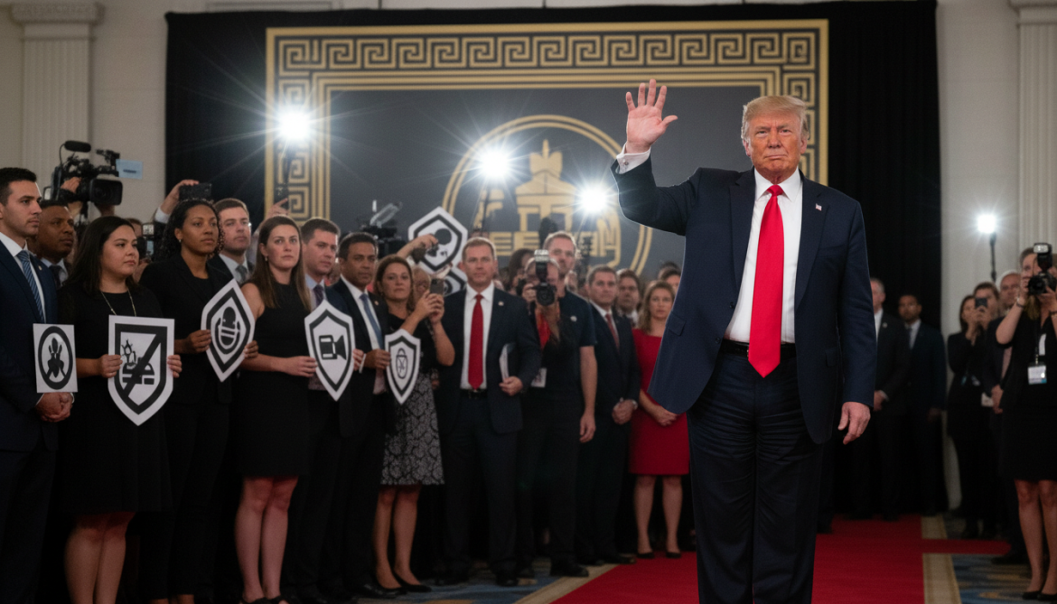 Donald Trump Attends White House Correspondents Dinner as Press Groups Demand Protections