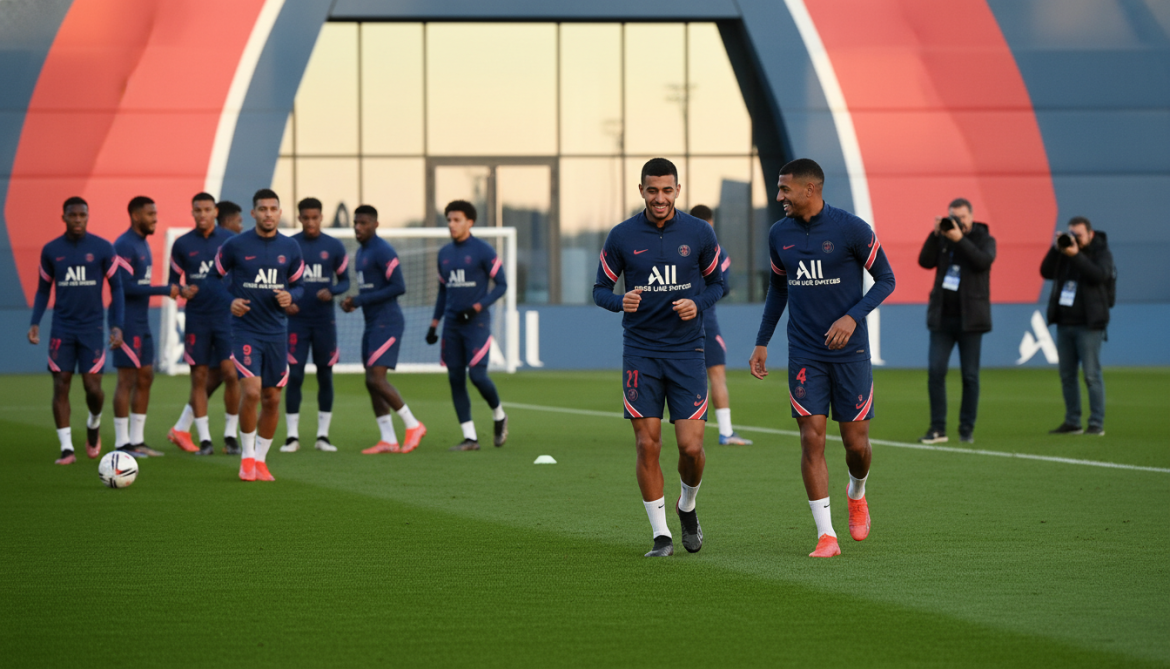 Paris Saint-Germain set to field full squad as Vitinha and Hakimi train