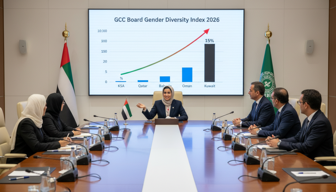 GCC Board Gender Diversity Index 2026 shows UAE leads with 15% women
