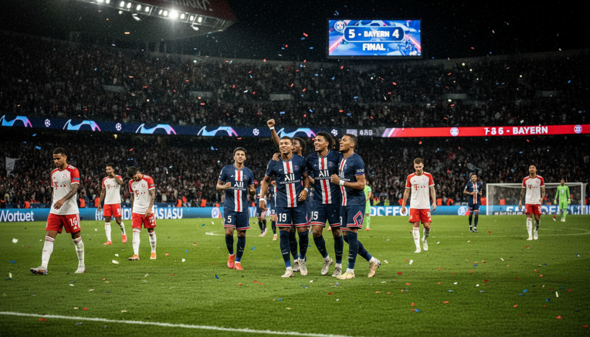 Paris Saint-Germain edges Bayern Munich 5-4 in Champions League semi-final first leg