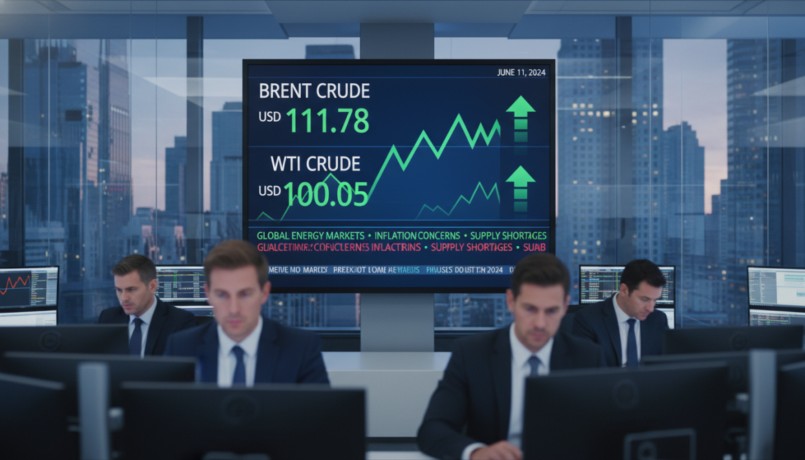 Oil prices rise as Brent hits $111.78 and WTI climbs above $100