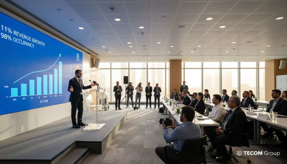 Tecom Group announces 11% revenue growth and 98% occupancy in Q1 2026