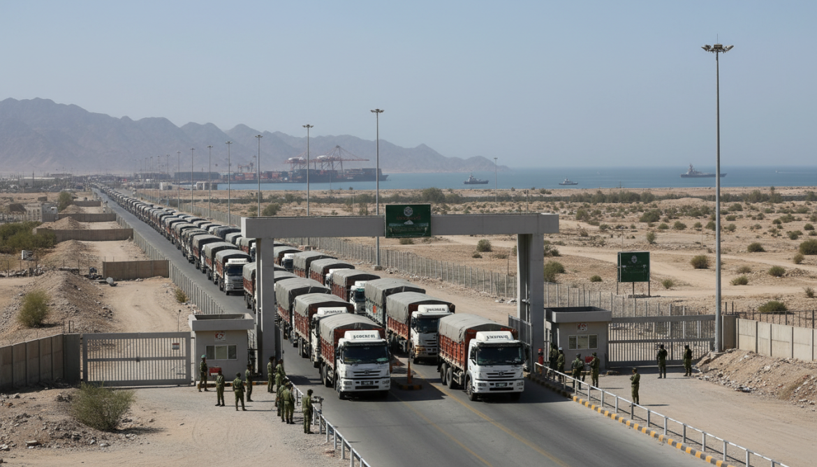 Pakistan opens six overland transit routes to Iran amid US naval blockade