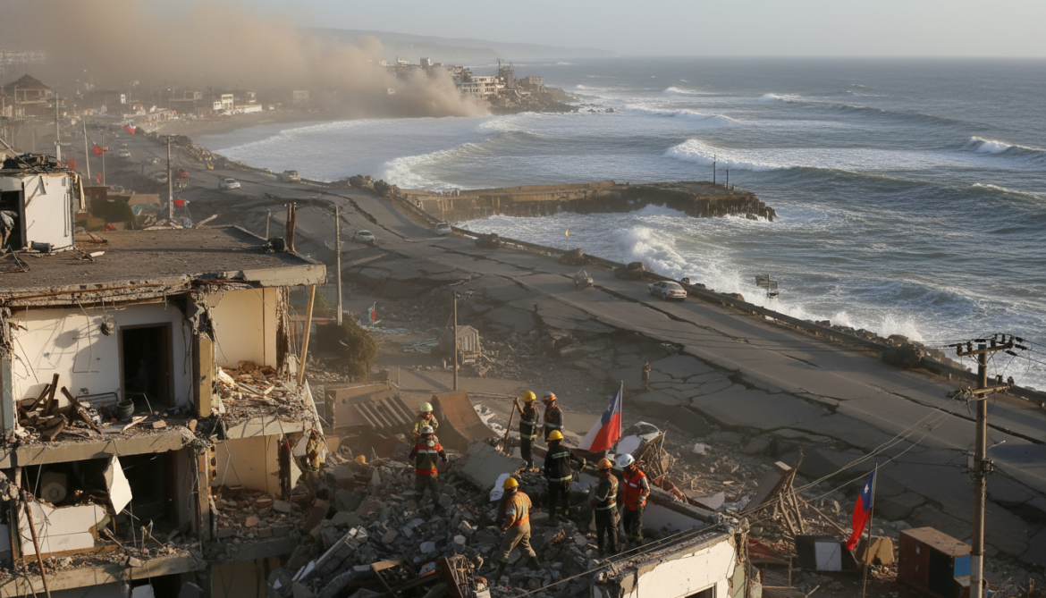 8.5-Magnitude Earthquake Strikes Central Chile Coast at Shallow 10km Depth