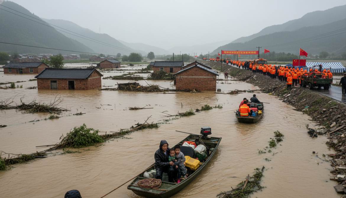 China floods kill 22 and prompt 120 million yuan relief funding