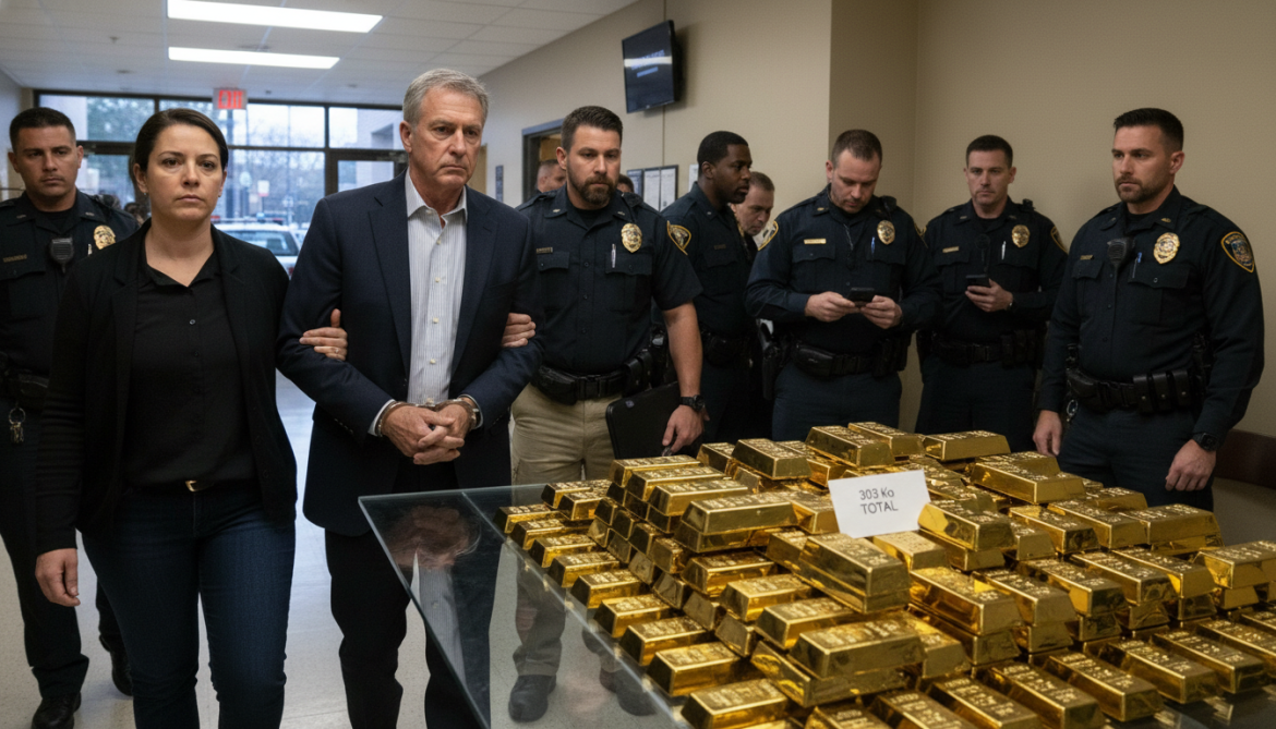 Former CIA executive arrested in Virginia after 303 one-kilogram gold bars found