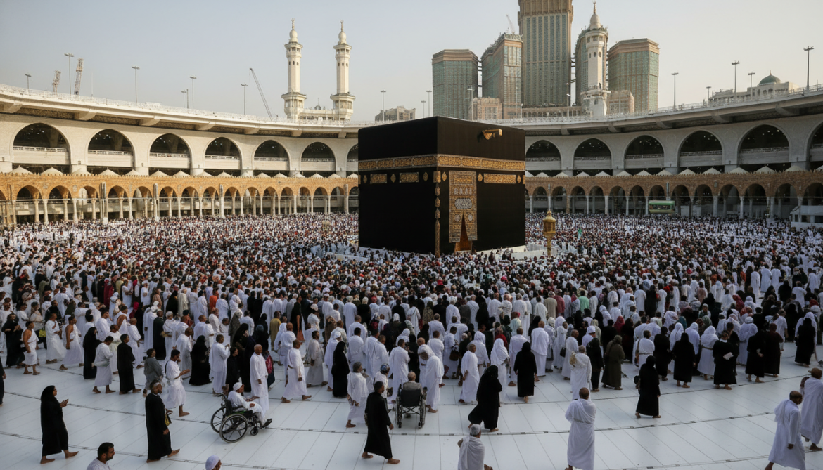Hajj Pilgrims Perform Tawaf al‑Ifadah at Masjid al‑Haram After Arafat