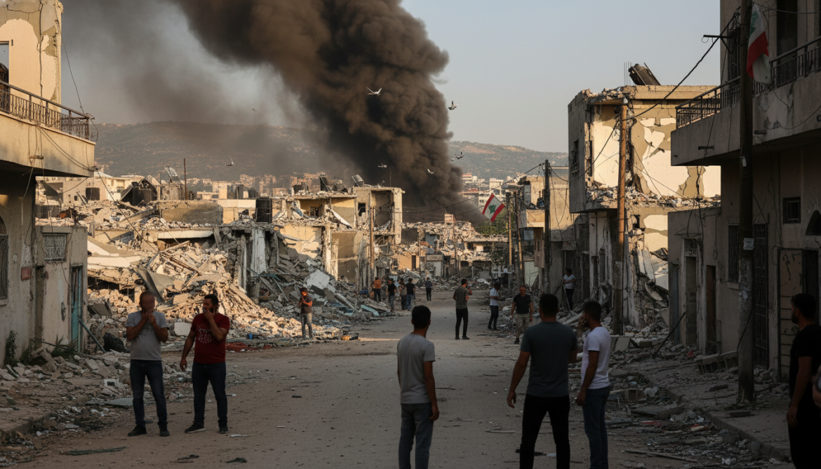 Israeli air and drone strikes hit southern Lebanon towns, Lebanese media reports