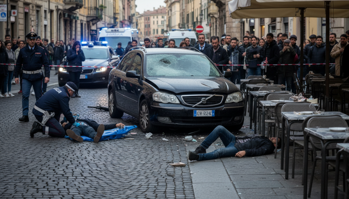 Modena driver rams into pedestrians, injures eight, four in critical condition