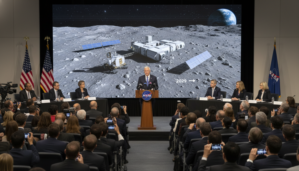 NASA announces lunar base at Moon's south pole within six years