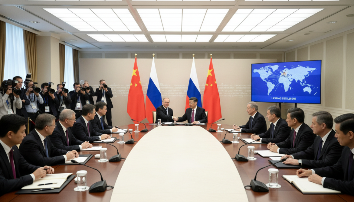 Russia and China call for lasting Ukraine settlement, deepen military cooperation