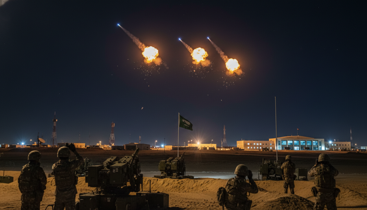 Saudi Defense Ministry intercepts and destroys three drones entering airspace from Iraq