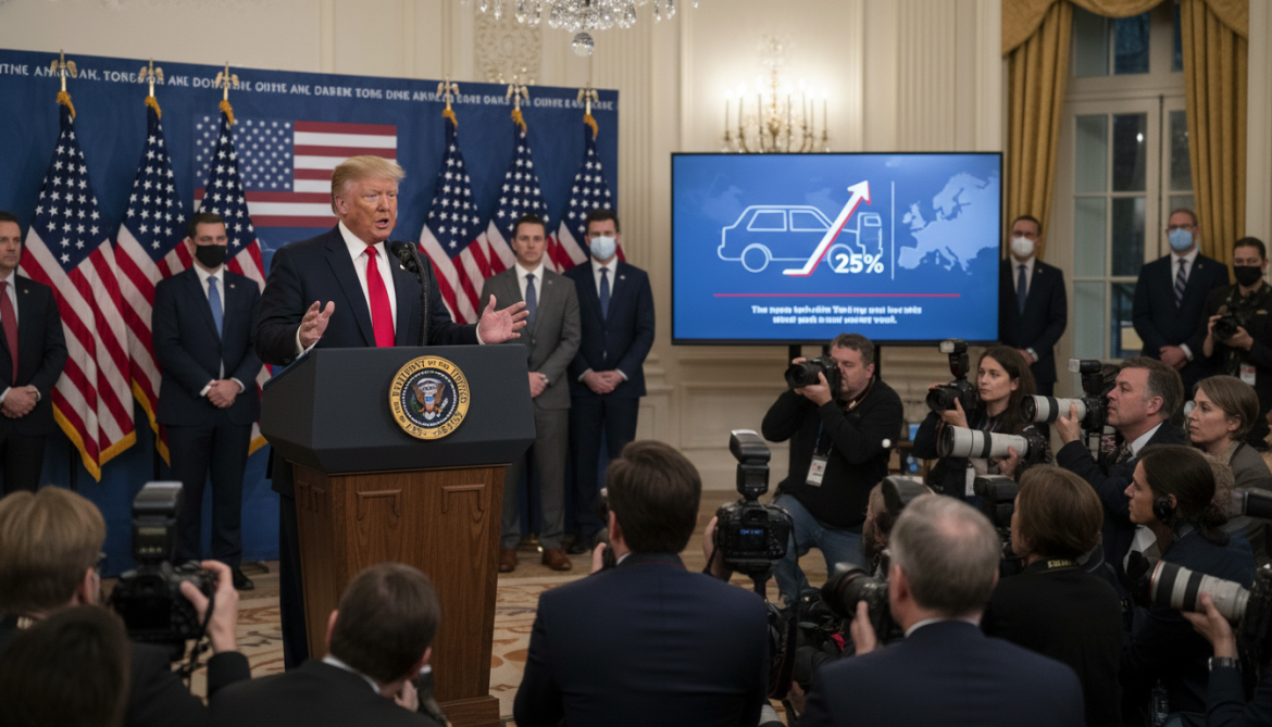 Trump announces 25% tariffs on EU cars and trucks next week
