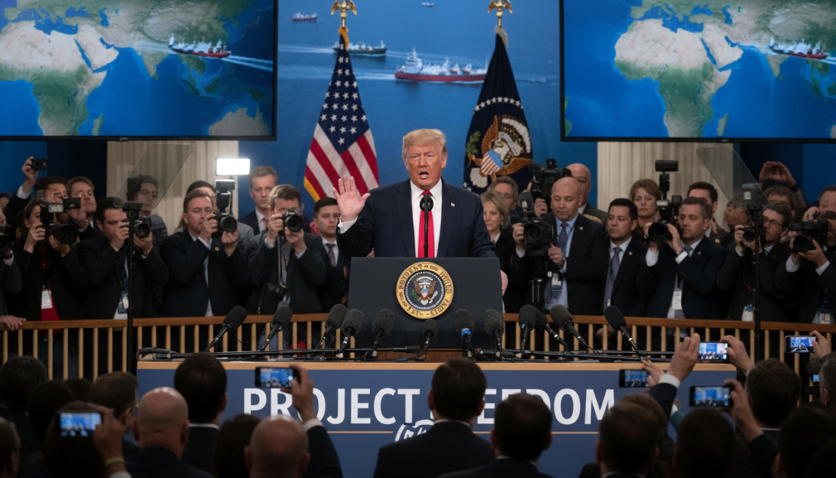 Trump announces Project Freedom to free ships in Strait of Hormuz