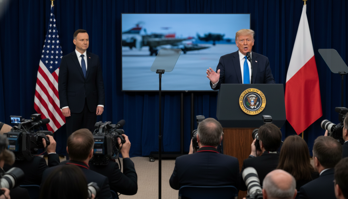 Trump announces US will send 5,000 troops to Poland