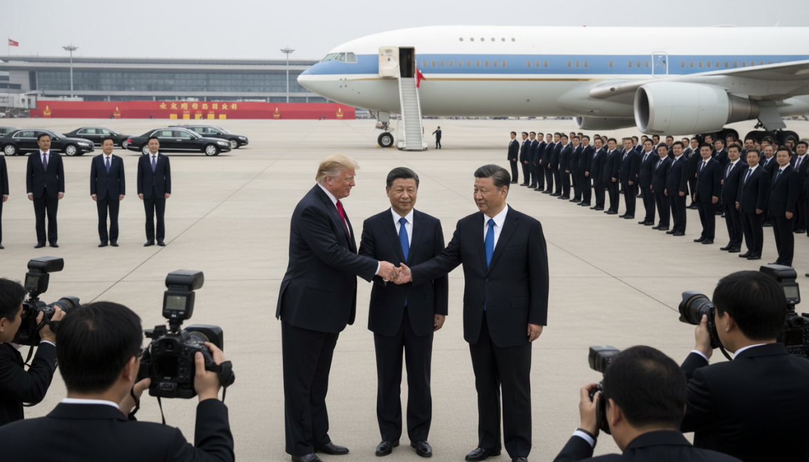 Trump arrives in Beijing for talks with Xi on Iran and trade