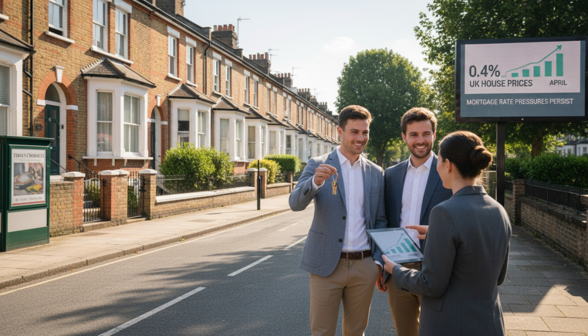 UK house prices rise 0.4% in April despite mortgage rate pressures