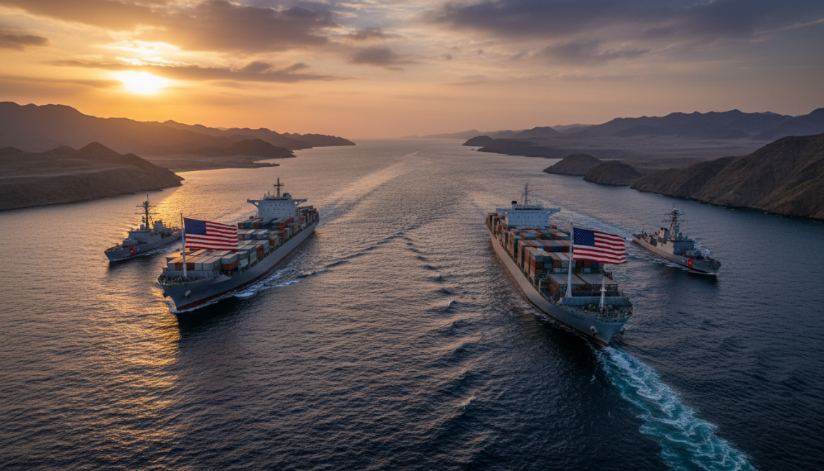 US Central Command confirms two US-flagged ships transit Strait of Hormuz