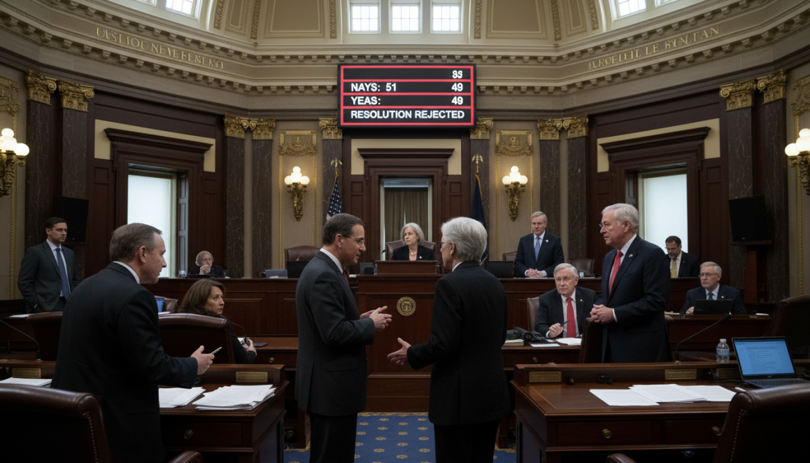 US Senate narrowly rejects resolution to withdraw troops from Iran