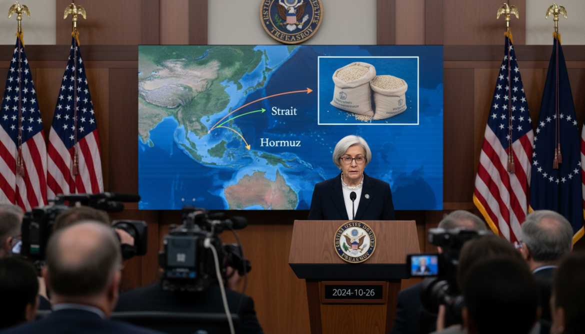 US Treasury Secretary Warns Iran Attacks Threaten Strait of Hormuz and Food Security