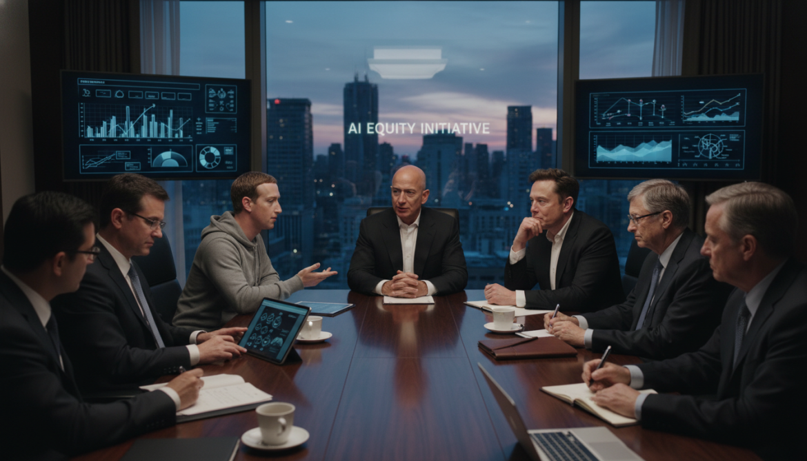 US billionaires including Jeff Bezos develop strategies to avert AI inequality backlash