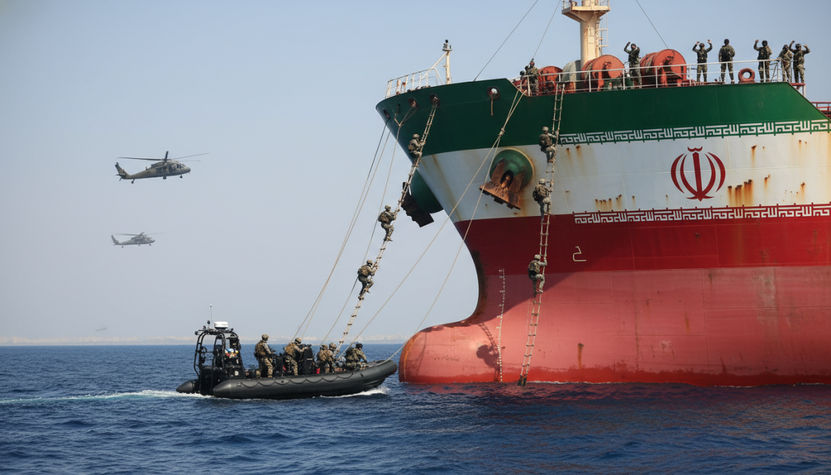 US military boards Iranian-flagged oil tanker in Gulf of Oman suspected blockade breach