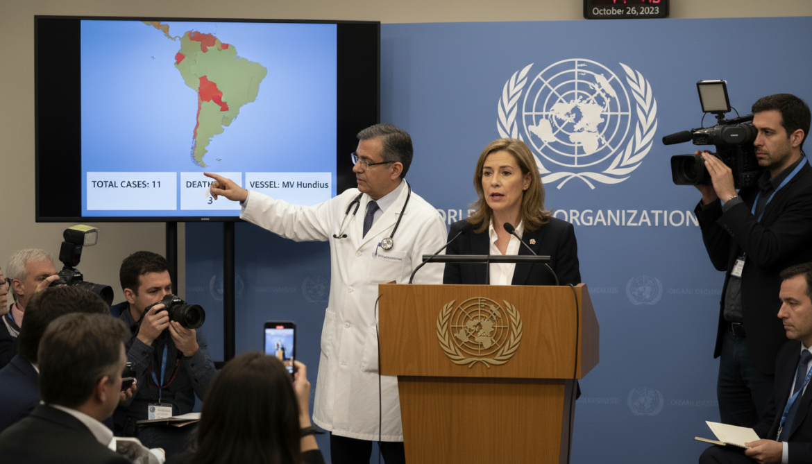 WHO Confirms Andes Hantavirus on MV Hundius, 11 Cases and 3 Deaths
