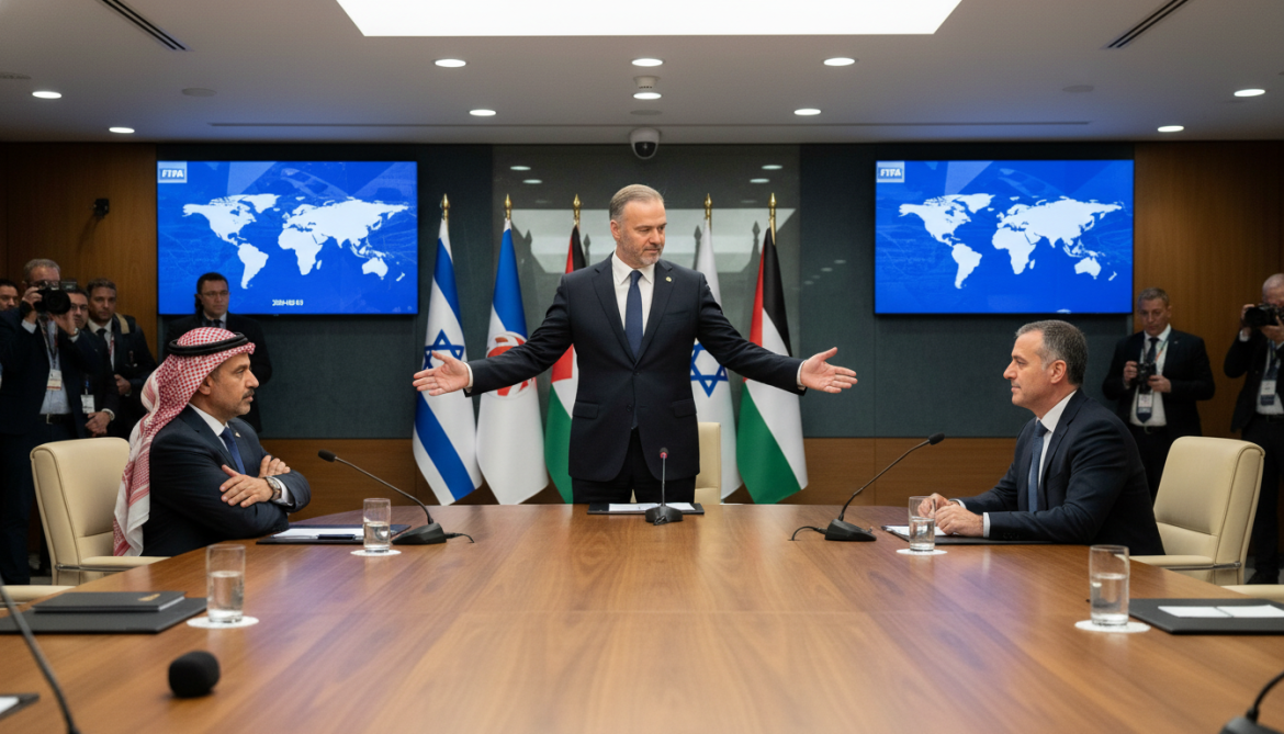 Infantino invites Israeli and Palestinian FAs to shake hands as Palestine declines