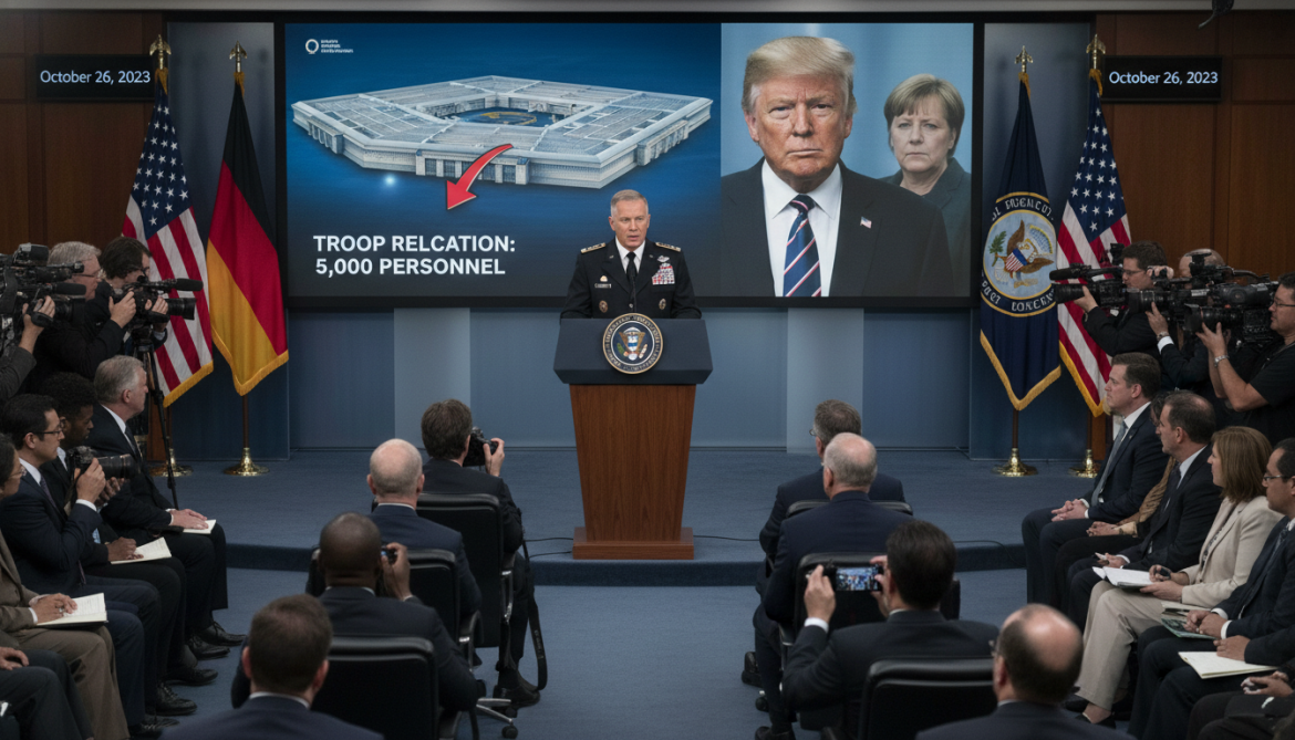 Pentagon announces relocation of 5,000 US troops from Germany amid Trump tensions