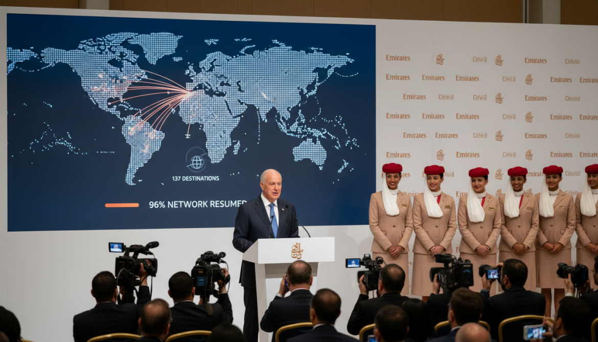 Emirates confirms resumption of 96% of its network, operating 137 destinations