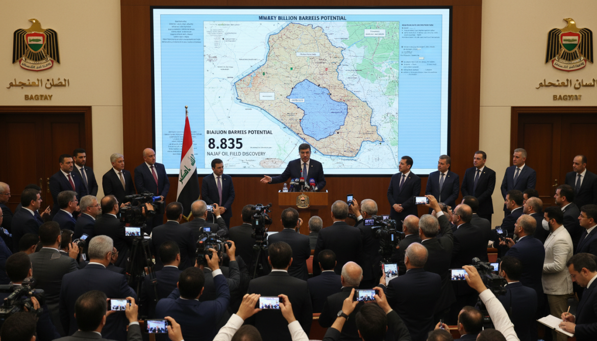 Iraq announces new Najaf oil field with 8.835 billion-barrel potential